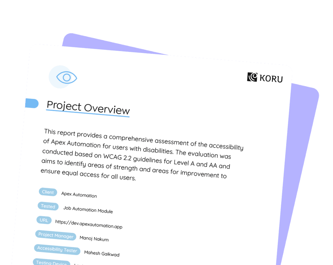 Accessibility evaluation
