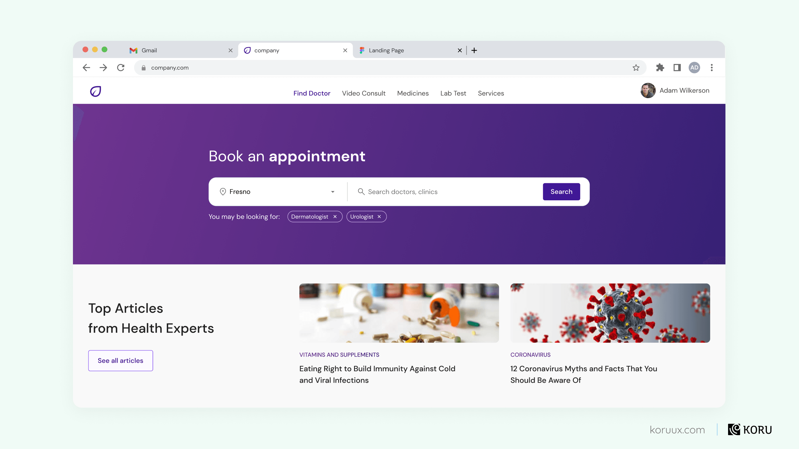 50 Beautiful Healthcare UX/UI Design Examples