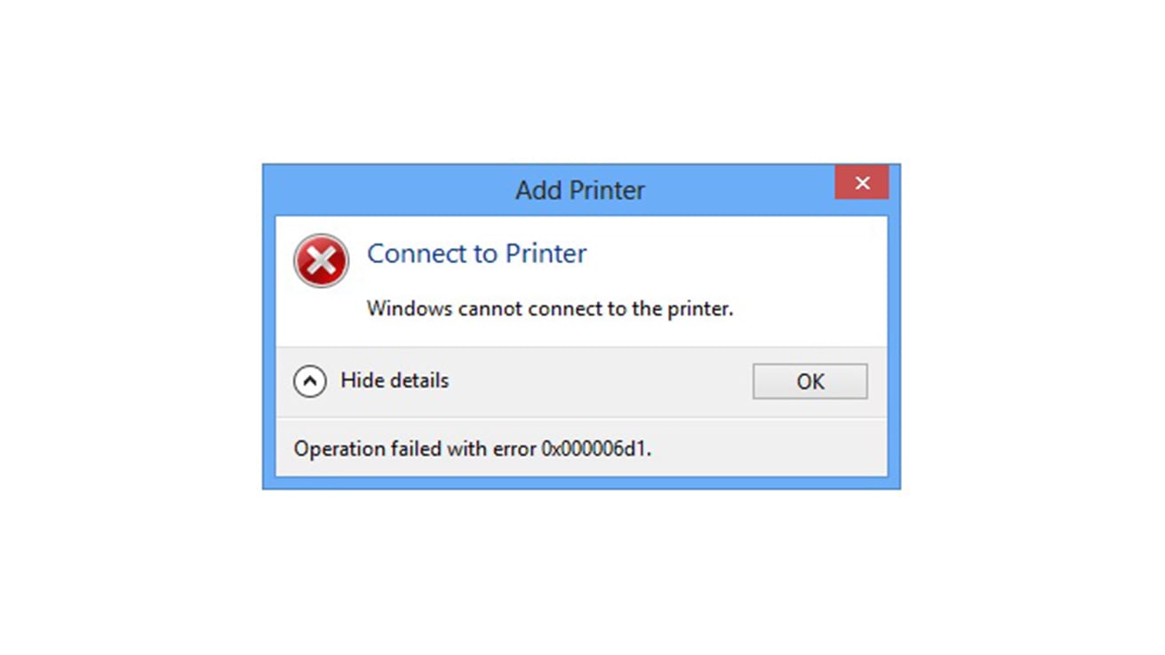 Connect To Printer - Error 