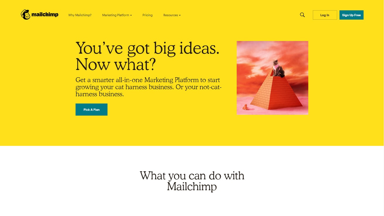 UX Writing Example - Mailchimp